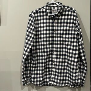 [2XL]  Jack&Jones Original Blue/Gray/White Plaid Flannel Shirt